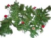FUNPENY 9 FT Artificial Christmas Garland, Pre-Lit 50 LED Battery Operated Lighted Xmas Garland with 8 Modes for Indoor Holiday Door Home Decorations (Red) $79 - 2