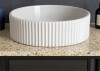 KES Bathroom Sink White Vessel Sink Bowl Above Counter Sink RV Bathroom Sink Round BVSC258WF New In Box $399