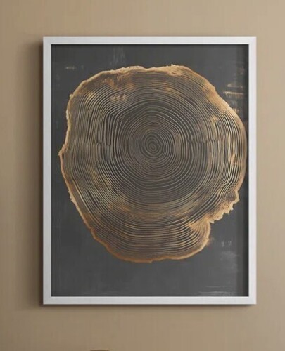 Wrought Studio&trade; Abstract XCVI Framed Print - Ready To Hang, 16" x 20" New In Box $99