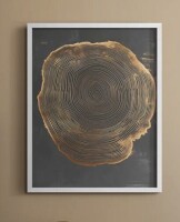 Wrought Studio&trade; Abstract XCVI Framed Print - Ready To Hang, 16" x 20" New In Box $99