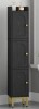 Rebrilliant Slim Bathroom Storage Cabinet, Narrow Bathroom Organizers and Storage with 4 Adjustable Feet, Laundry Room Organization for Small Space, Kitchen, Living Room, 3 Doors Black New In Box $199