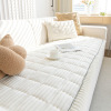 Latitude Run&reg; Soft Corduroy Box Cushion Sofa Slipcover, 1.2"H x 59&ldquo;W x 35.4"D New In Box $99