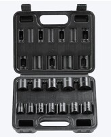 VEVOR 3/8-IN Drive Impact Socket Set 12 Piece Shallow Socket Set SAE 5/16-IN-1-IN 6 Point Cr-Mo Alloy Steel for Auto Repair Easy-to-Read Size Markings Rugged Construction Includes Storage Case New In Box $89