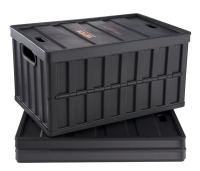 VEVOR Collapsible Storage Bins with Lids, 65L 3 Packs, Folding Plastic Stackable Utility Crates with Handles, Large Heavy Duty Containers for Clothes, Toys, Books, Snack, Shoes, and Grocery Organizing New In Box $99