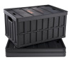 VEVOR Collapsible Storage Bins with Lids, 65L 3 Packs, Folding Plastic Stackable Utility Crates with Handles, Large Heavy Duty Containers for Clothes, Toys, Books, Snack, Shoes, and Grocery Organizing New In Box $99