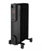 Konwin 1500-Watt Black Indoor Electric Oil-Filled Radiator Convection Radiant Space Heater for Living Space On Working $199