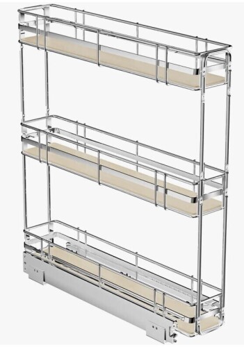 Rebrilliant Rashun Steel Pull Out Drawer, 21.5" H x 5" W x 20.5" D $199