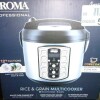 Aroma Housewares Professional Plus ARC-5000SB 20 Cup (Cooked) Digital Rice Cooker, Food Steamer, Slow Cooker, Stainless Exterior/Nonstick Pot, Silver, Black, 10-cup uncooked/20-cup cooked/4QT On Working $199 - 2