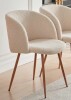 George Oliver Maxton Fuax Fur Chair $399