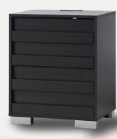 Ebern Designs Louby Farmhouse Nightstand in Black New Shelf Pull $399
