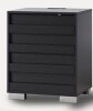 Ebern Designs Louby Farmhouse Nightstand in Black New Shelf Pull $399