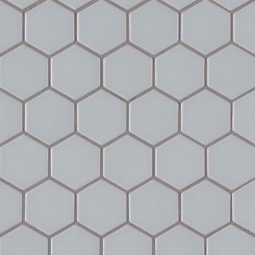 MSI Retro Hexo Gray 11.02" x 12.60" Matte Porcelain Mosaic Tile [0.96 Sqft/Each], New in Box