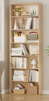 Zipcode Design Idlewild 82.5'' H Standard Bookcase, 7-Tier Open Bookcase, Home Library Bookcase, Natural, New in Box $399