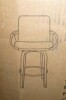 George Oliver Carruth Swivel Upholstered Counter & Bar Stool, Blue, New Open Box $399 - 2