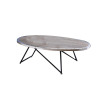 Williston Forge Melgar Wood Coffee Table Oval Coffee Table Rustic Coffee Table Living Room Table Center Table $299