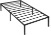 Amazon Basics Metal Bed Frame, Non-Foldable Platform Bed, Easy Assembly, Twin, 39W x 75L x 14H in, Black New Shelf Pull $199
