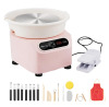 VEVOR Pottery Wheel, 10 inch Pottery Forming Machine, 350W Electric Wheel for Pottery with Foot Pedal and LCD Touch Screen, Direct Drive Ceramic Wheel with Shaping Tools for DIY Art Craft, Pink New In Box $199