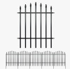 Thealyn 36" H x 28" W Metal Decorative Garden Fence Panels, 5-Pack, 11.6 Ft Total, No Digging Landscape Border Fence, Rust-Resistant Black Edging for Flower Beds, Yard, Patio $299