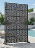 Dovelina 72"H Outdoor Metal Privacy Screen Modern Freestanding Fence Panels Decorative Trellis for Patio Garden Deck Yard New Open Box $299
