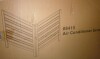 POPULUS TRADING 38 in. W x 42 in. H Black+Gold Wood Privacy 3-Panel Outdoor Air Conditioner Fence Screen New Shelf Pull $299 - 2