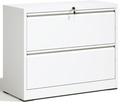 OPTYMIRA 2 Drawer Lateral File Cabinet with Lock and Keys White Filing Cabinet Heavy Duty Large Steel Storage Cabinets for Home Office Wide Locking Cabinet for Legal/Letter Size New Floor Model $499