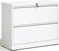 OPTYMIRA 2 Drawer Lateral File Cabinet with Lock and Keys White Filing Cabinet Heavy Duty Large Steel Storage Cabinets for Home Office Wide Locking Cabinet for Legal/Letter Size New Floor Model $499