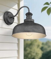 17 Stories Outdoor Farmhouse Barn Light, Weather Resistant Anti-Rust Farmhouse Exterior Wall Light, Outdoor Lantern Lamp For Porch, Garage, Patio, Entryway (Antique Black) $199