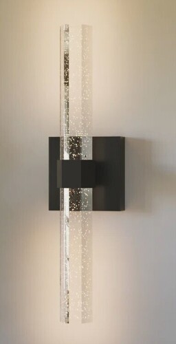 Mercer41 Rechargeable Dimmable LED Crystal Wall Sconce with Remote Control Included New In Box $199