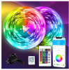 DAYBETTER LED Strip Lights 130ft Lights Strip for Bedroom, Desk, Indoor Room Bedroom Birthday Gifts RGB Decor with Remote and 24V Power Supply / Perfect Holiday 16 ft. Waterproof Multi-Color LED Light Strip New In Box Assorted