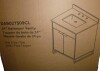 CosmoLiving Leona 24" Bathroom Vanity in Gray with Silver Metal New In Box $699 - 2