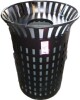 Vevor Commercial Outdoor Slatted Steel Trash Can with Inner Bin - Black Similar to Picture New $799 - 2