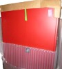 SANDUSKY Shelf Cabinet: 46 in x 24 in x 72 in, Recessed Handle & Keyed, 22 ga Panel Thick, Frame new shelf pull $899 - 2