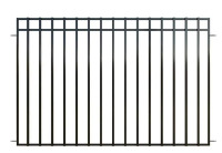FORGERIGHT Heritage 4 ft. x 6 ft. Black Steel No-Dig Fence Panel &ndash; 860008 new in box $299