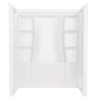Delta Classic 500 32 in. L x 60 in. W x 72 in. H 4-Piece Alcove Shower Kit with Shower Wall and Shower Pan in High Gloss White in box $899