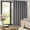 SUNBARRIER&trade; I-SNAP&trade; Blackout Grommeted Patio Door Panel with Removable Liner Grey 100x95 inch $199