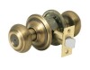 Kwikset Pismo Round Satin Nickel Hall/Closet Door Knob Featuring Microban Antimicrobial Technology / Schlage Georgian Antique Brass Bed & Bath Door Knob / Assorted $79 - 2