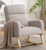 Isabelle & Max Isabelle & Max&trade; Solid Wood Rocking Chair in Light Grey New in Box $399