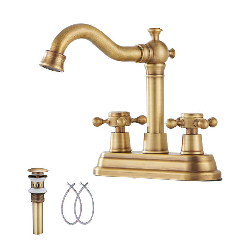 UFINE Centerset and Mounting / Installation Required 2 -handle Bathroom Faucet with Drain Assembly 26388-ATI New In Box $299