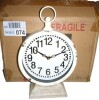 August Grove&reg; VIP Metal 12.2 in. White Weathered Clock New In Box $79 - 2