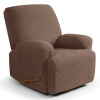 Latitude Run&reg; Harriet Recliner Chair Covers 3 Pieces Box Cushion Sofa Slipcovers Stretch Polyester Armchair Couch Cover with Pockets $199