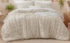 Bedsure Queen Size 3-Piece Tufted Embroidery All-Season Microfiber Comforter Set $199