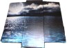 Beachcrest Home&trade; "Romantic Full Moon Over Sea" 5 - Pieces, 60'' H X 32'' W, New In Box $299 - 2