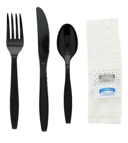 Max Packaging Utensil Kit, 250 Count / ACR Individually Wrapped Medium Weight Soup Spoon, 1000 Count New In Box Assorted