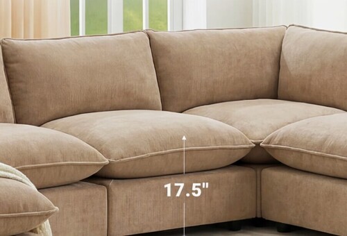 Latitude Run 2 Piece Sofa Set in Khaki (2 Boxes) New in Box $999