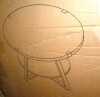 17 Stories Jahaira Round Coffee Table with 2-Tier Storage Shelves New Shelf Pull $499 - 2
