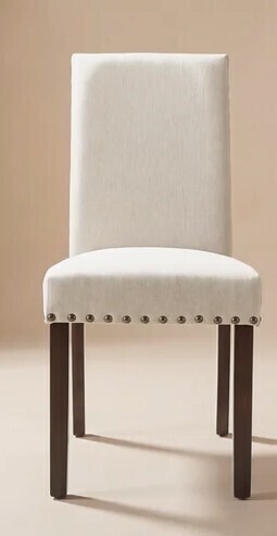 Andover Mills Bontrager 20'' H Linen Dining Chair - Upholstered Parsons Side Chair in Camel New in Box $299