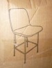 East Urban Home 25.5" Upholstered Full Back Counter Stool, Green, New in Box $399 - 2