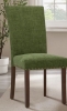 Winston Porter Nailhead Trim Fabric Upholstered Side Chair Wood Dining Chair, Green, New in Box $399