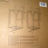 17 Stories Olar Classic 11.1'' H 1-Light Outdoor Wall Sconce, Black Rectangular Metal Frame with Clear Glass Shade, Waterproof (Set of 2) New In Box $199 - 2