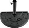 Pure Garden Half Round Umbrella Base, Black, 20lb New In Box $99